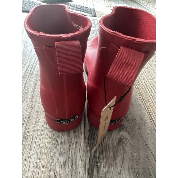 Chooka Crimson Rubber Pull On Waterproof Atlas Shortie Rain Boots Size 8M - Picture 4 of 12